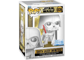 Funko Star Wars Legends Darth Vader (Infinities) White Limited Edition Figure #836 - vue 360