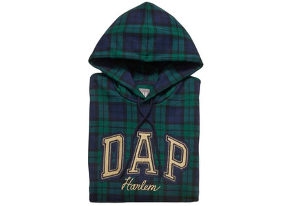 Gap x Dapper Dan DAP Arch Logo Hoodie Dark Green - authentic Gap apparel