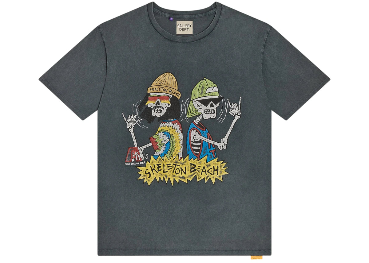 Gallery Dept. ATK Skeleton Beach Tee Black - vue 360