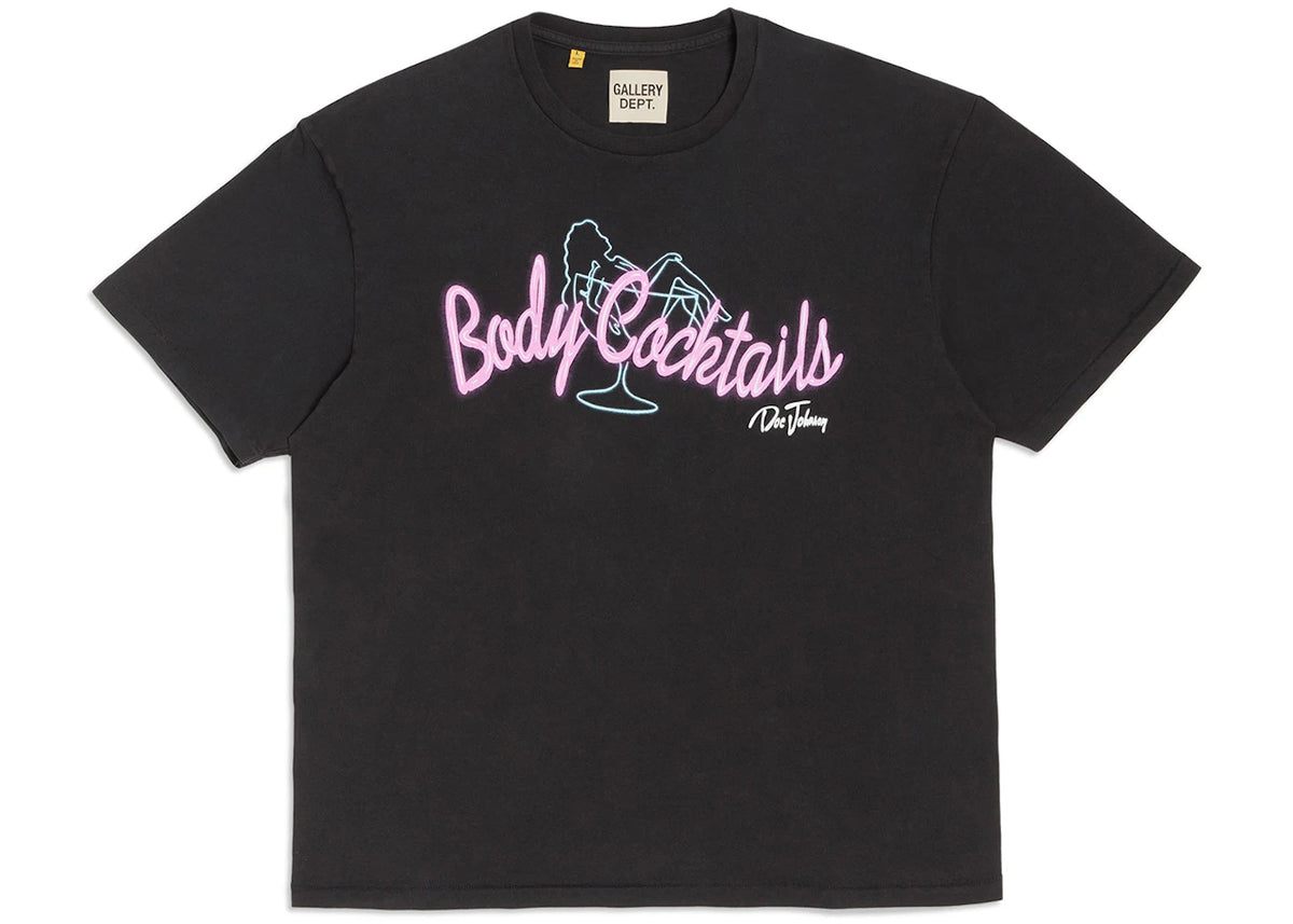 Gallery Dept. Body Cocktails T-Shirt Black - vue 360
