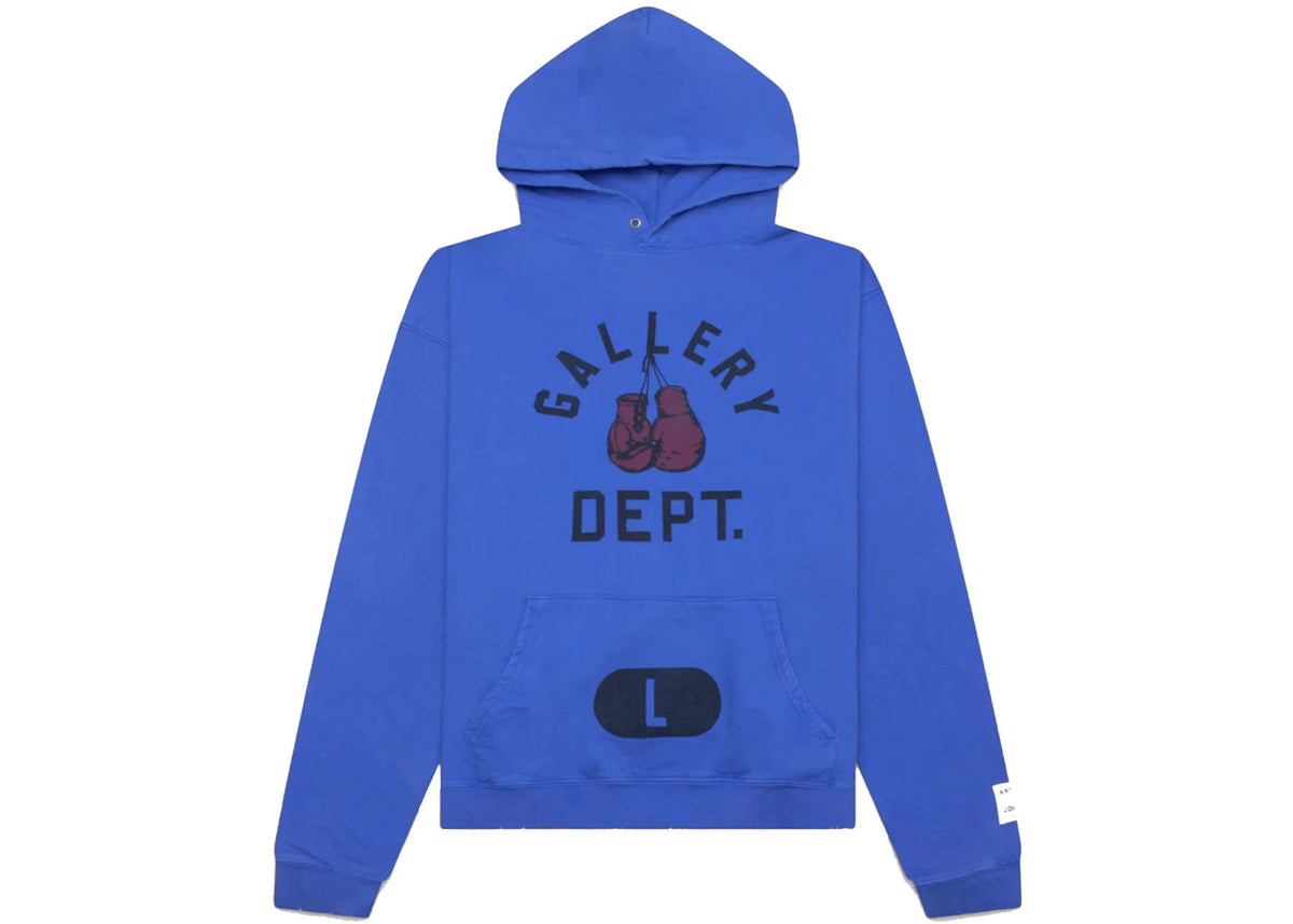 Gallery Dept. Boxing Merch Hoodie Royal Blue - vue secondaire A