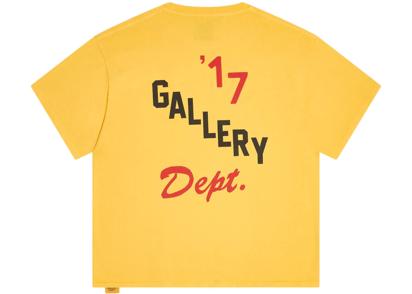Gallery Dept. Boxing Merch T-shirt Gold Yellow - vue secondaire B