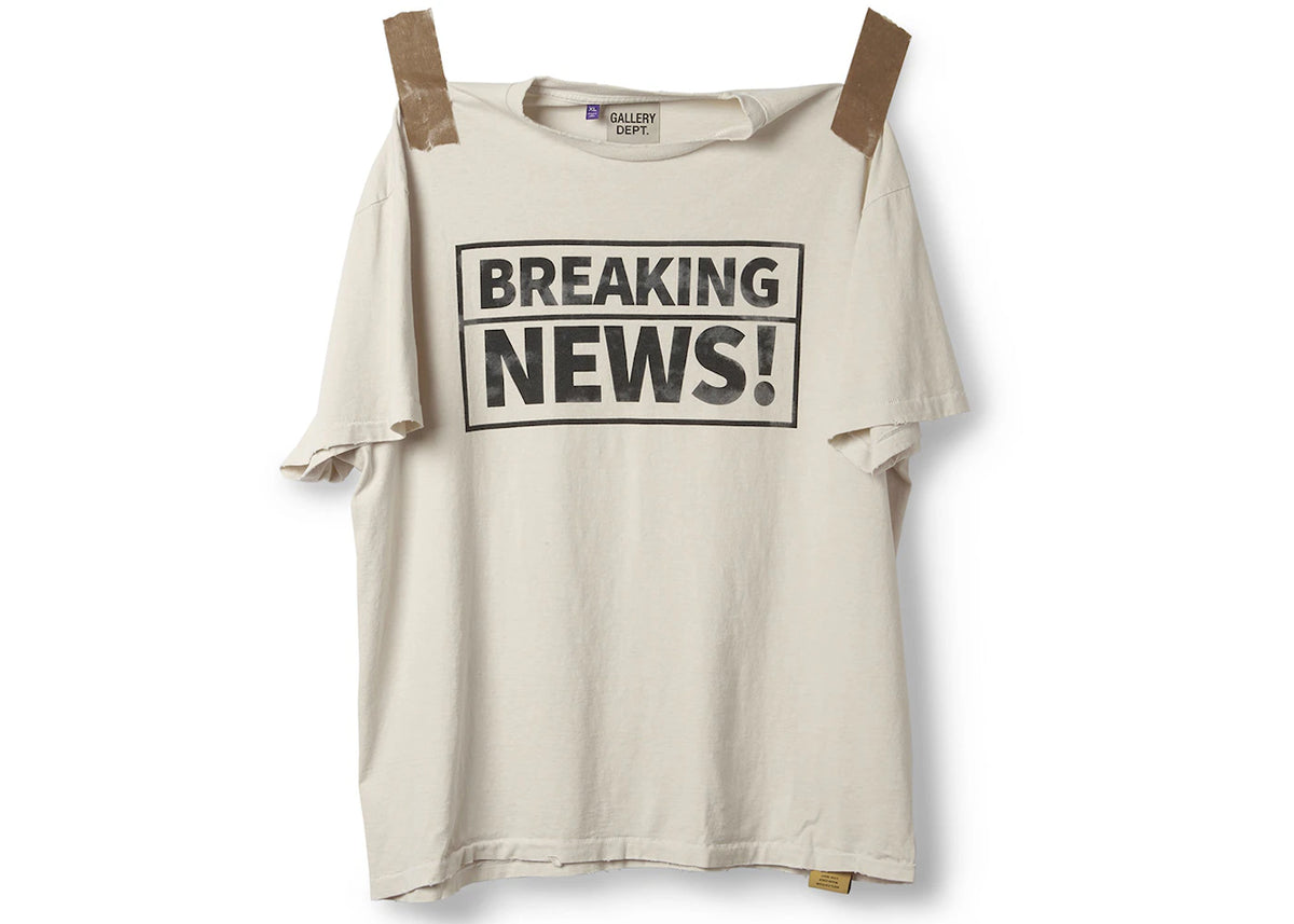 Gallery Dept. Breaking News Tee Archival White - vue 360