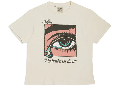 Gallery Dept. Dead Batteries Tee Antique White - authentic Gallery Dept. product