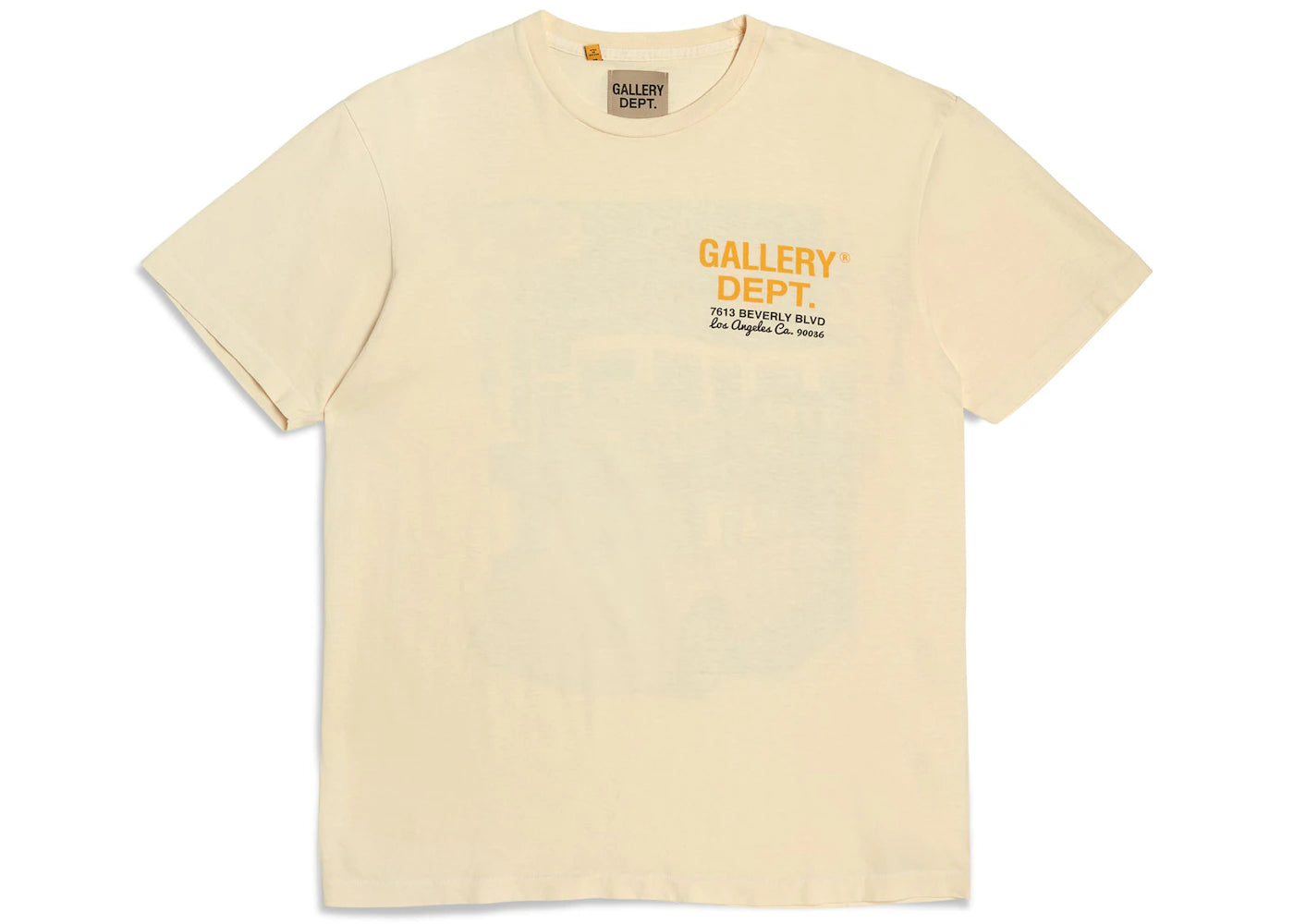 Gallery Dept. Drive Thru Boxy Fit Tee Cream - vue secondaire A