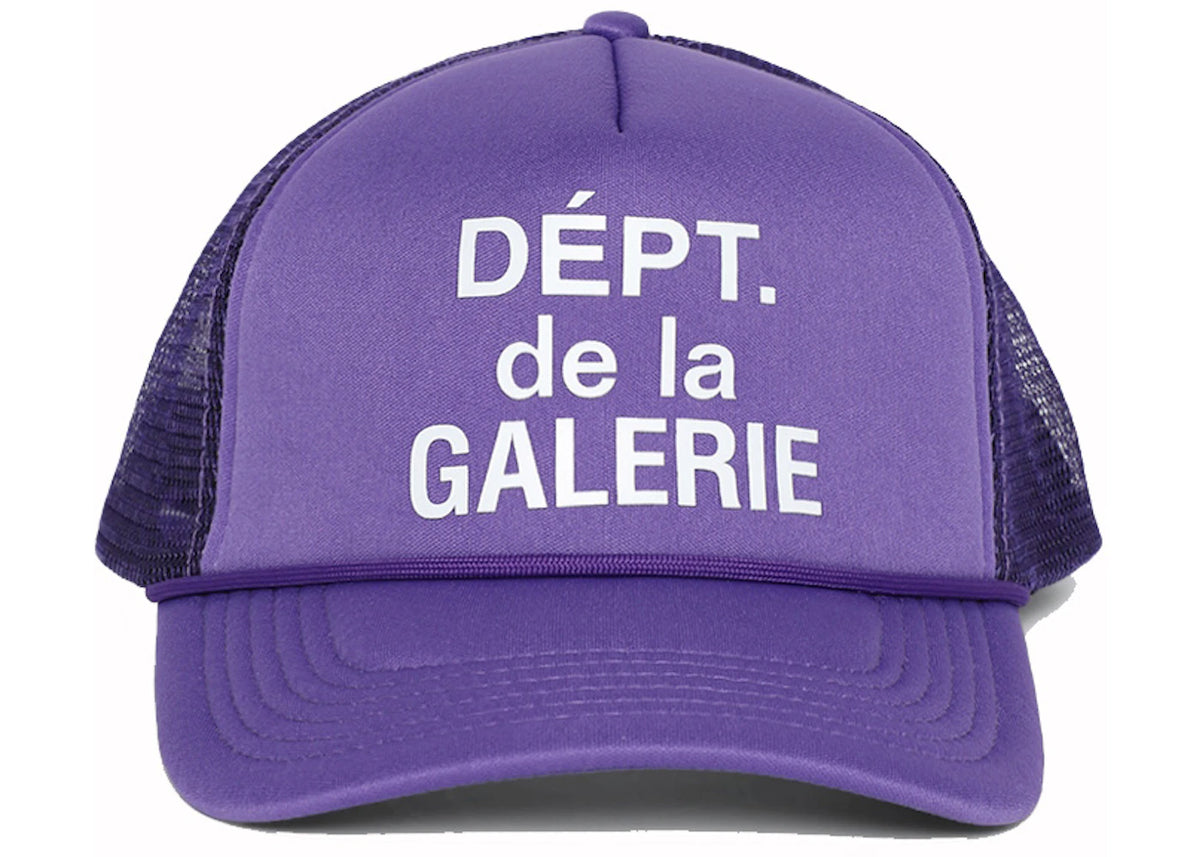 Gallery Dept. French Logo Trucker Hat Flo Purple - vue secondaire A