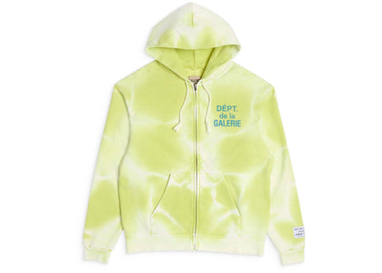Gallery Dept. French Zip Hoodie Lime Green - apparel view 2