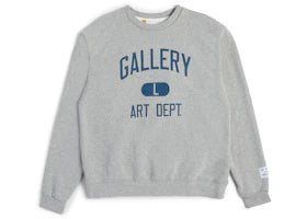 Gallery Dept. L Crewneck Sweatshirt Heather Grey - authentic Gallery Dept. apparel