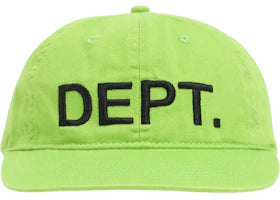 Gallery Dept. Logo Embroidered Hat Flo Green - authentic Gallery Dept. product