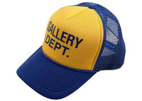 Logo der Galerieabteilung Trucker-Mütze Blau Gelb