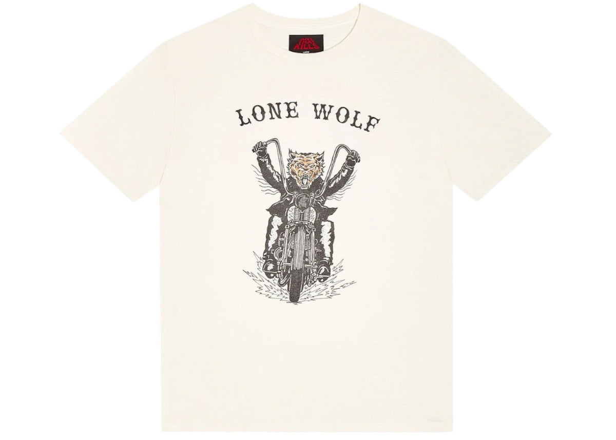 Gallery Dept. Lone Wolf T-shirt Light Archival White - vue 360