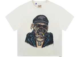 Gallery Dept. Oct Biker Dog Tee Light Archival White
