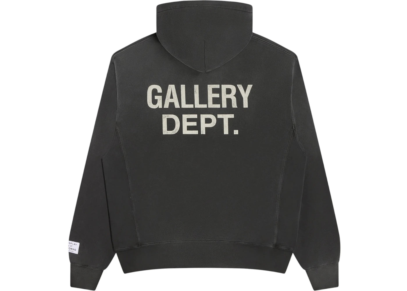 Gallery Dept. Paint Logo Hoodie Vintage Black - vue secondaire A