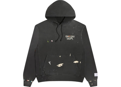 Gallery Dept. Paint Logo Hoodie Vintage Black