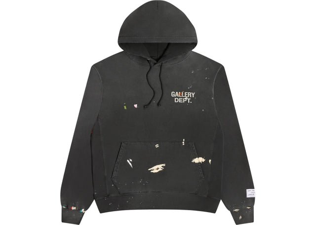 Gallery Dept. Paint Logo Hoodie Vintage Black