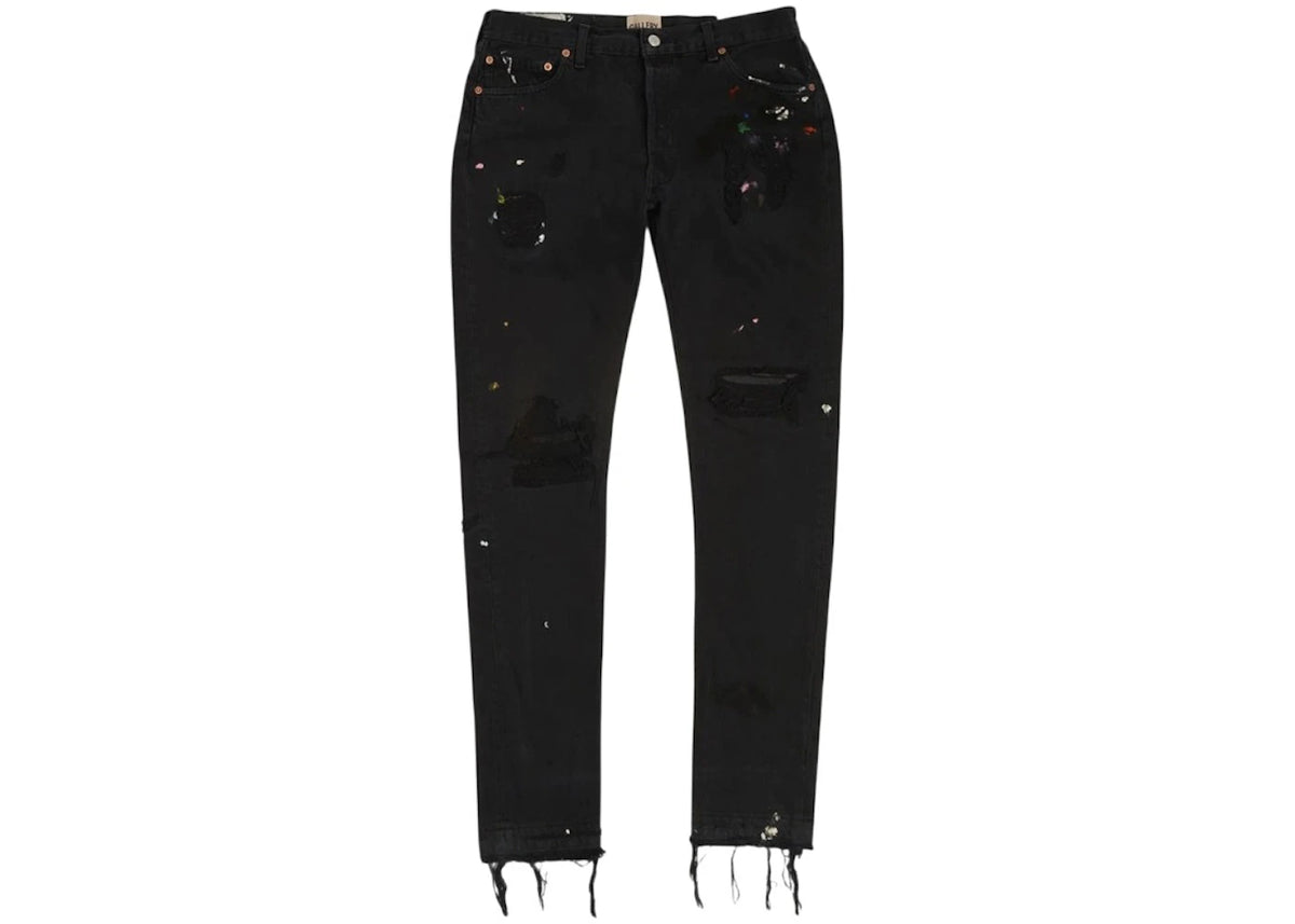 Gallery Dept. Painted Workshop Denim Cut Jeans Black - vue secondaire A