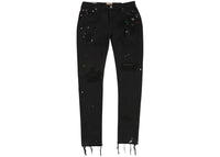 Gallery Dept. Painted Workshop Denim Cut Jeans Black