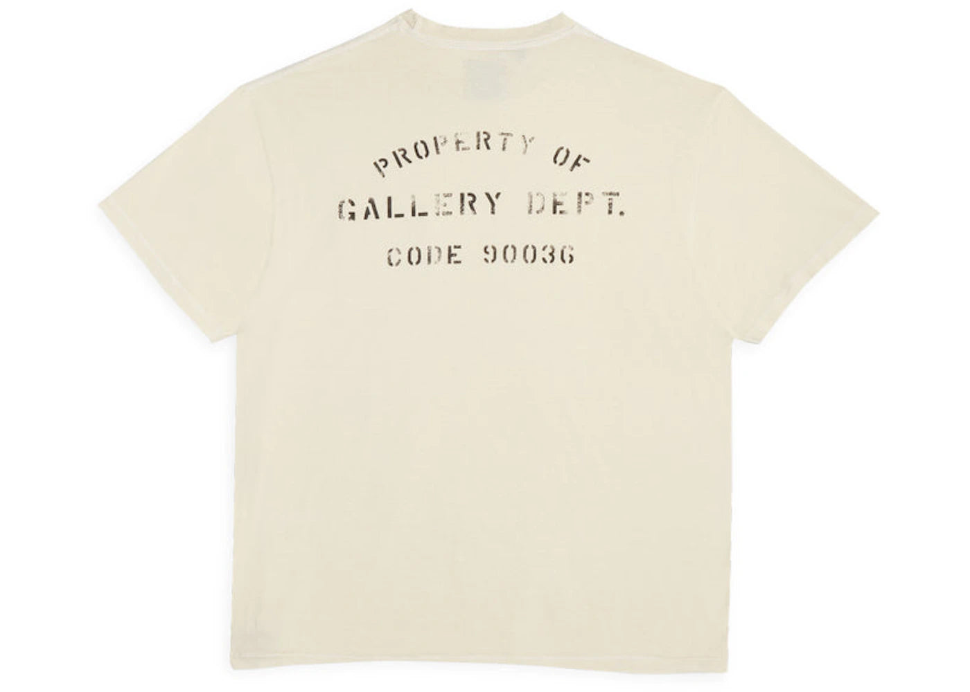 Gallery Dept. Property Of Stencil Tee Tee Natural - vue secondaire B