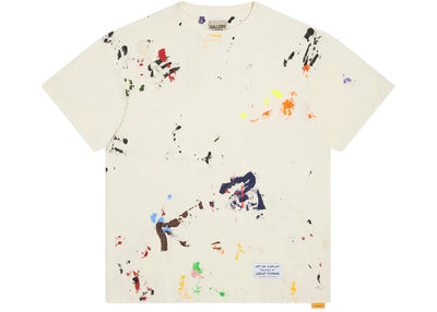 Gallery Dept. Rag Appliqued Tee Washed Cream