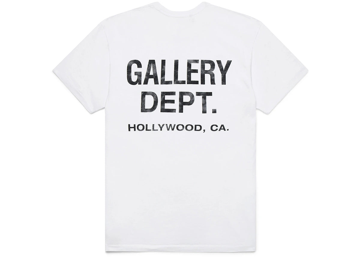 Gallery Dept. Souvenir T-Shirt White Black - vue 360