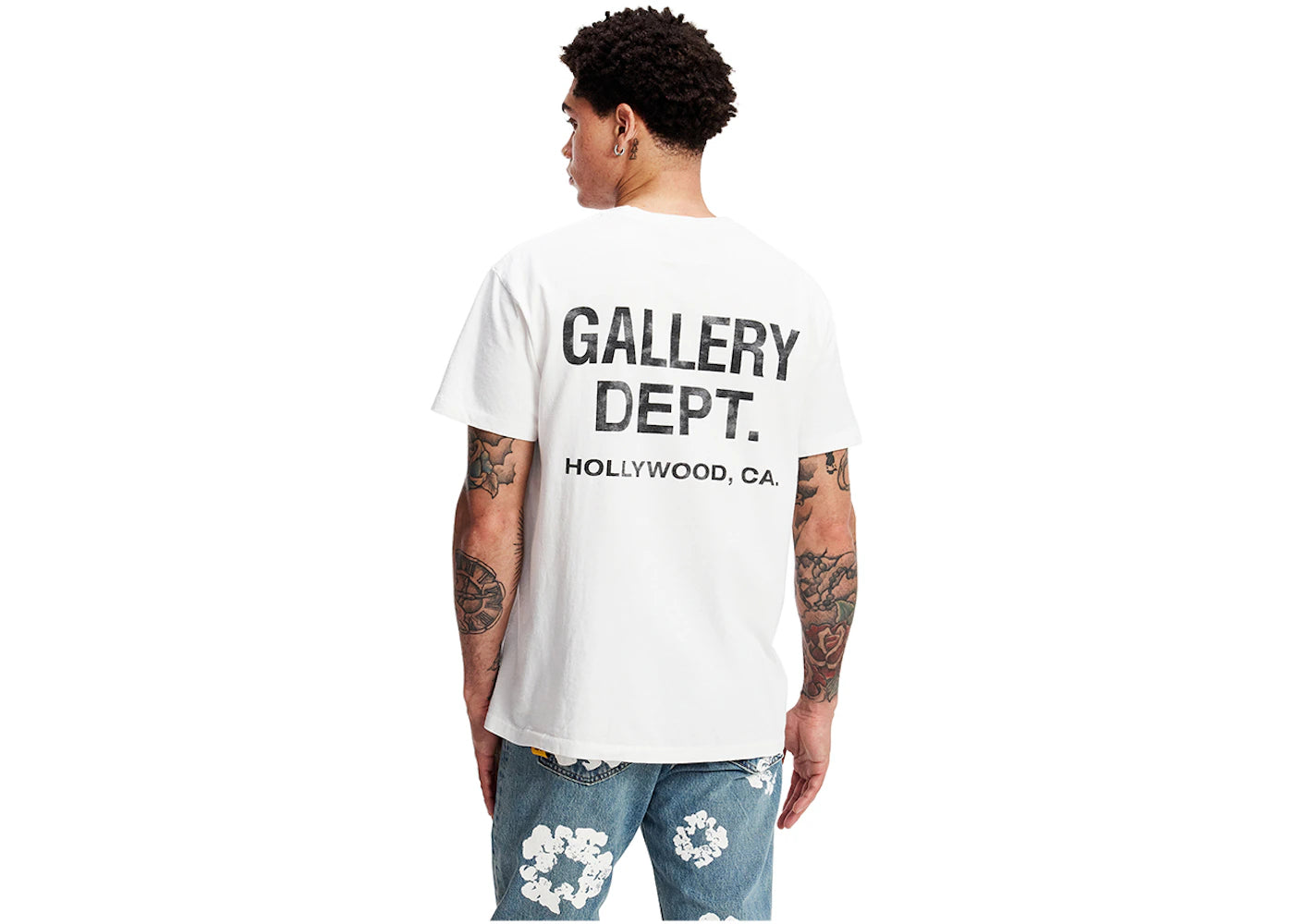 Gallery Dept. Souvenir T-Shirt White Black - vue secondaire B