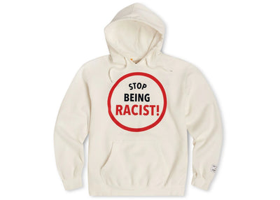 Gallery Dept. Stop Being Racist Reversible ATK Hoodie White