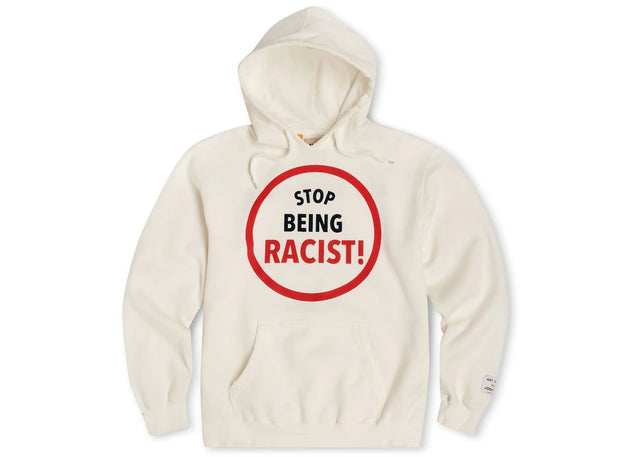 Gallery Dept. Stop Being Racist Reversible ATK Hoodie White