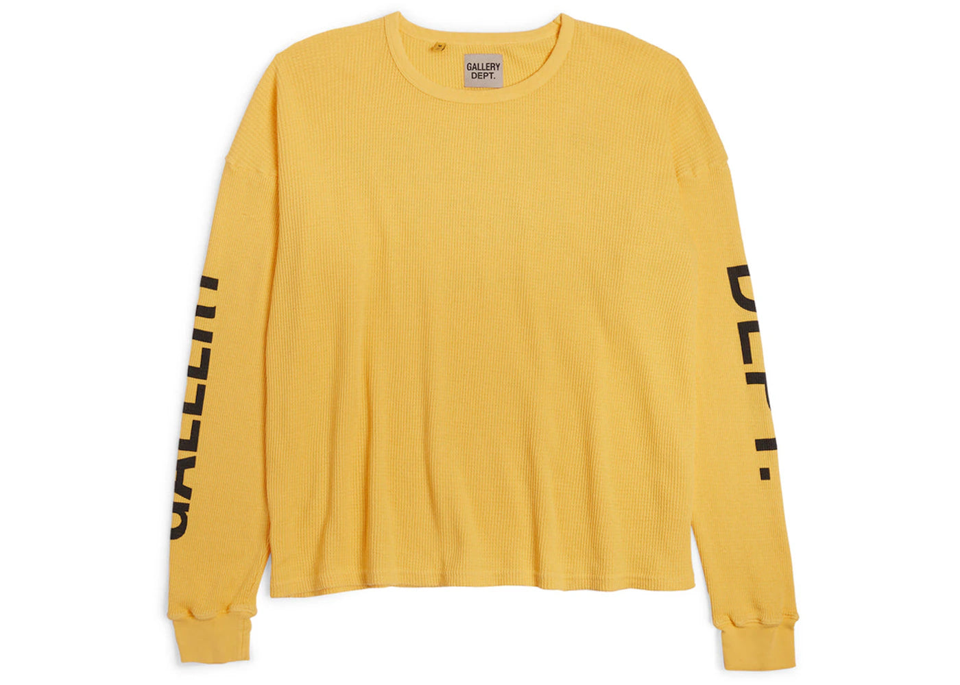 Gallery Dept. Thermal L/S T-Shirt Yellow - vue secondaire B