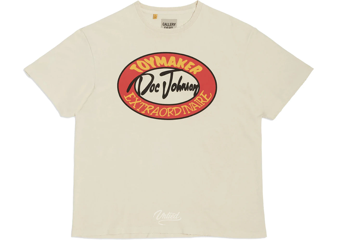Gallery Dept. Toymaker Doc Johnson Tee Antique White/Cream - vue secondaire A