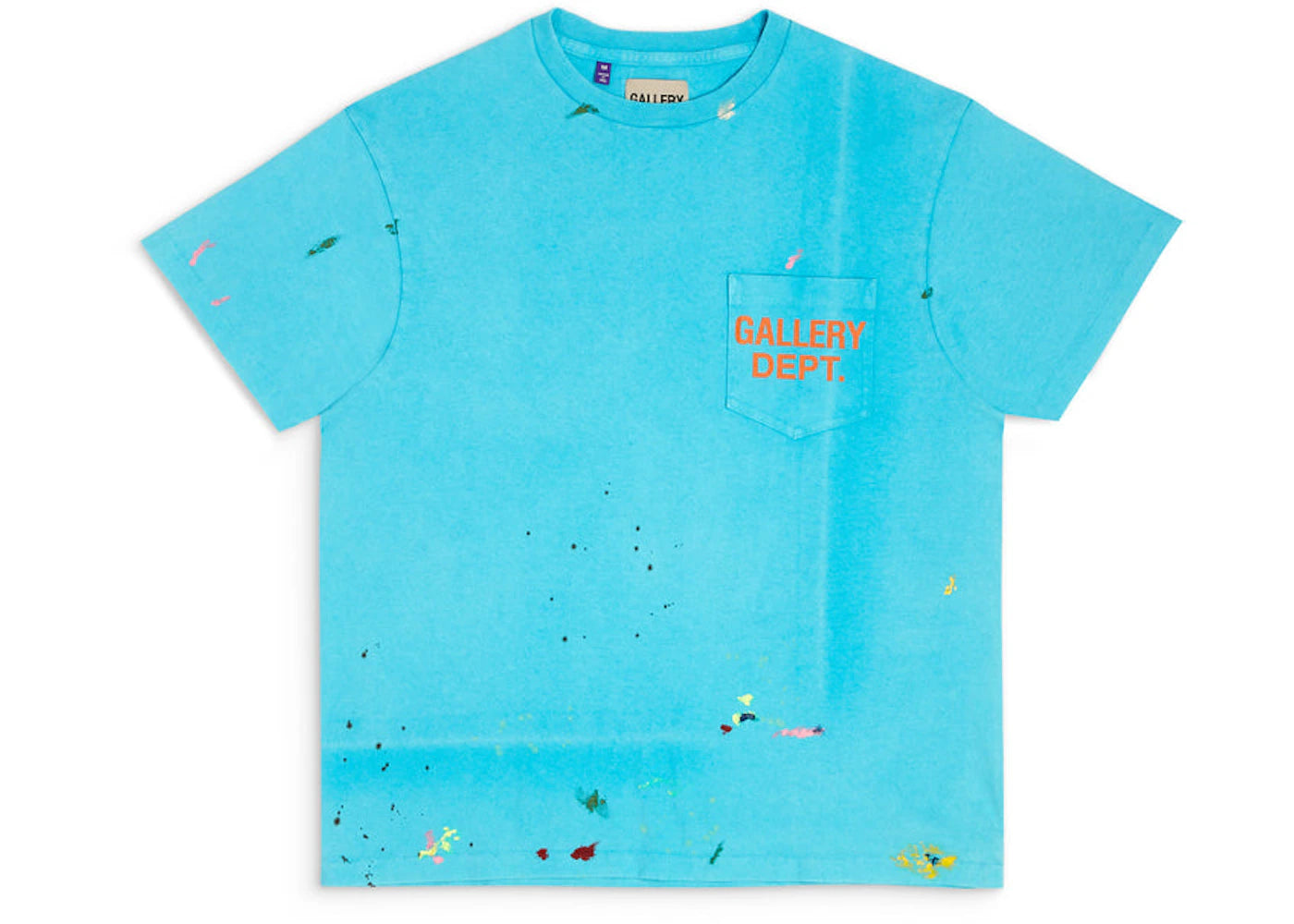 Gallery Dept. Vintage Logo Painted Tee Turquoise - vue secondaire A