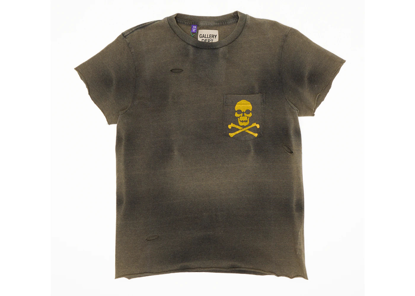 Gallery Dept. Zip Tee Vintage Black - vue 360