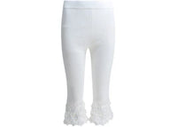 Ganni Woven Knit Leggings White