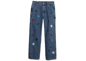 Gap Re-Issue × Sean Wotherspoon Embroidered Denim Relaxed Carpenter Jeans with Washwell Light Denim