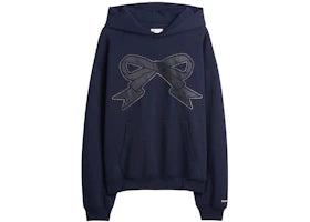 Gap x Sandy Liang Women's Heavyweight Bow Oversized Hoodie Navy Uniform