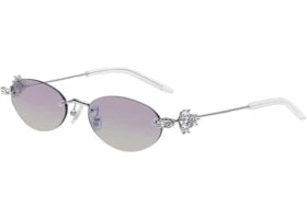 Gentle Monster Orora 02(VYG) Sunglasses Silver/Violet - vue 360