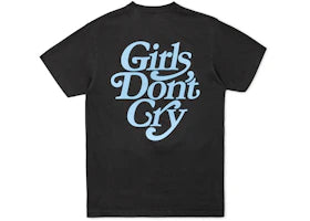 Girls Don't Cry Washed GDC Logo Tee Black/Blue - vue 360