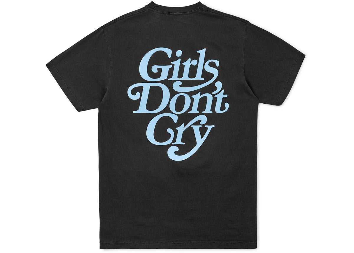 Girls Don't Cry Washed GDC Logo Tee Black/Blue - vue secondaire A