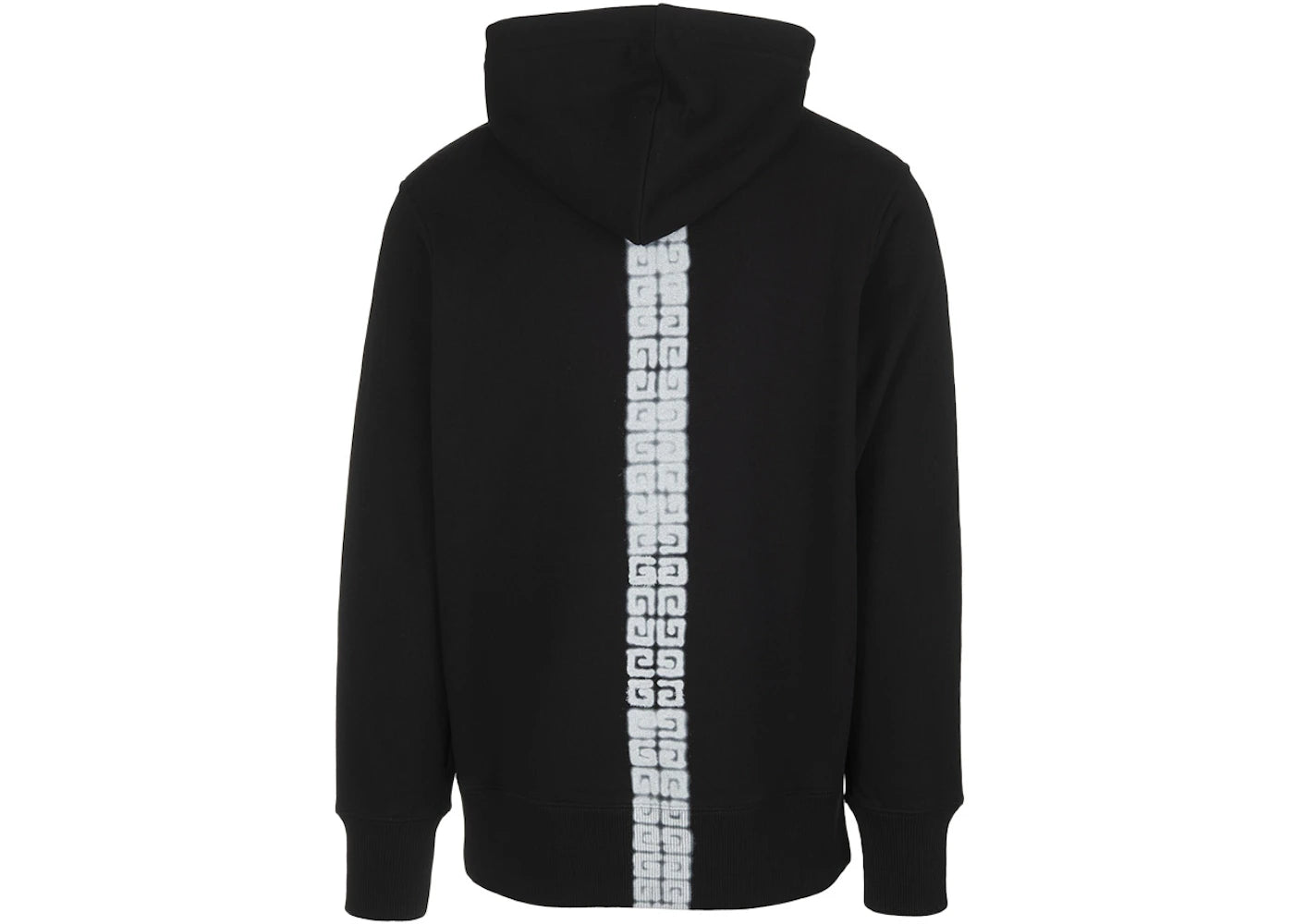 Givenchy 4G Graffiti Stripes Effect Hoodie Black/White - vue secondaire B