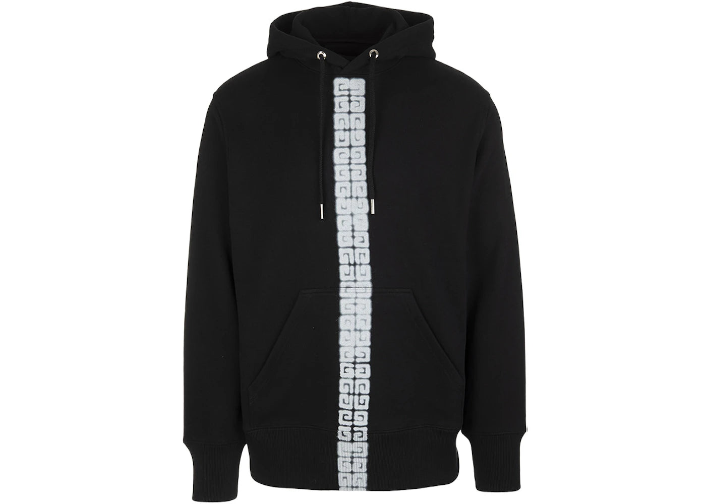Givenchy 4G Graffiti Stripes Effect Hoodie Black/White - vue secondaire A