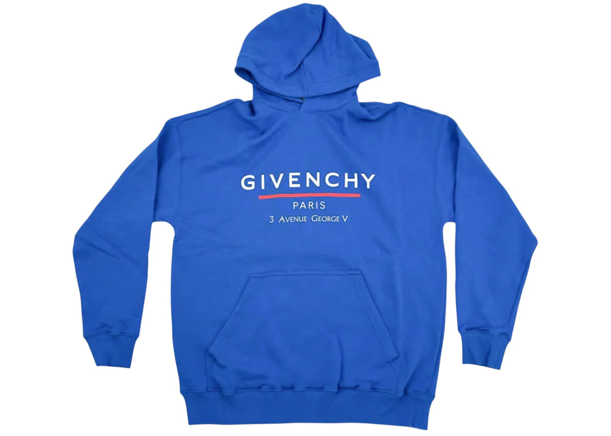 Givenchy Address Hoodie Ocean Blue - vue 360