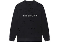 Givenchy Archetype With Destroyed Effect Sweatshirt Black/White