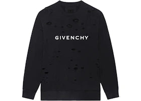 Givenchy Archetype With Destroyed Effect Sweatshirt Black/White