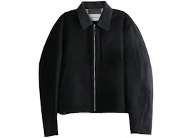 Givenchy Blouson With Leather Collar Top Cream/Black - vue 360