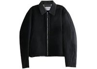 Givenchy Blouson With Leather Collar Top Cream/Black