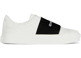 Givenchy City Sport Sneaker White Black Logo Strap - vue 360