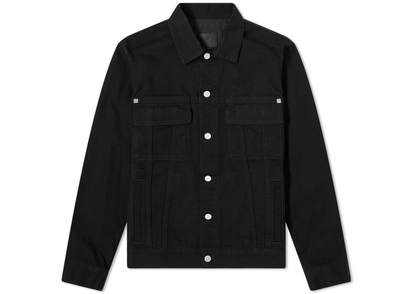 Givenchy Classic Fit Denim Jacket Black - vue secondaire A