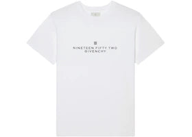 Givenchy Classic Fit In 1952 Printed T-Shirt White/Black - vue 360