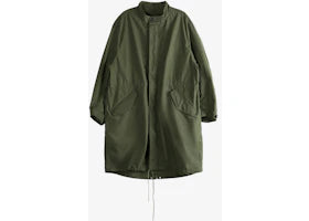 Givenchy Couture Seam Parka Coat Khaki - vue 360