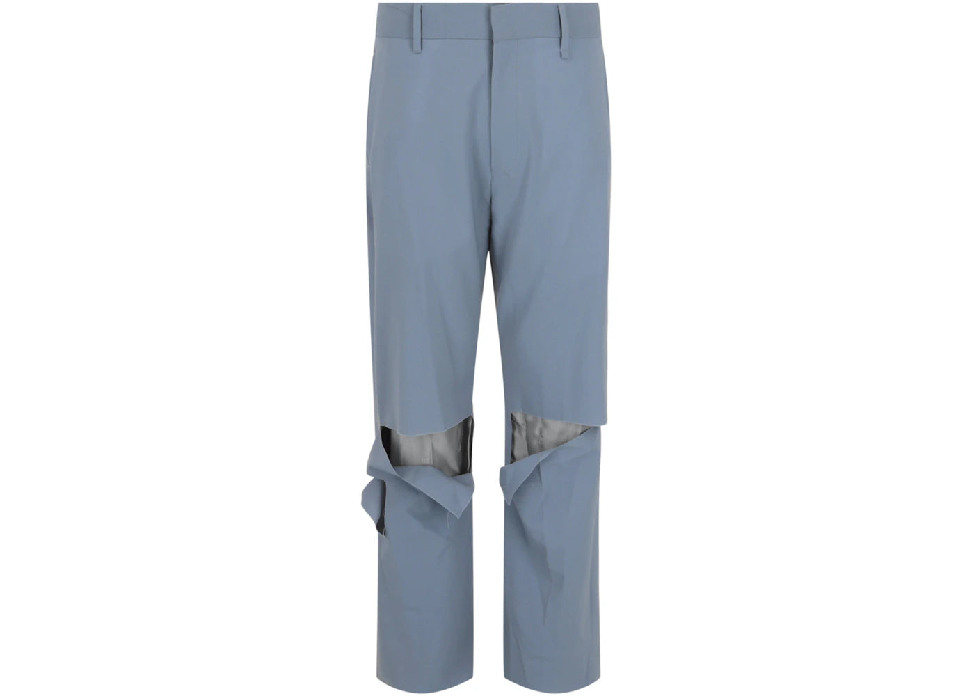 Givenchy Destroyed Straight Fit Pants Pearl Grey - vue secondaire A