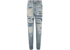 Givenchy Distressed Jeans Light Blue